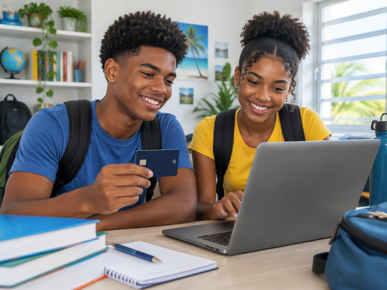 Students using the Data Quay International Card